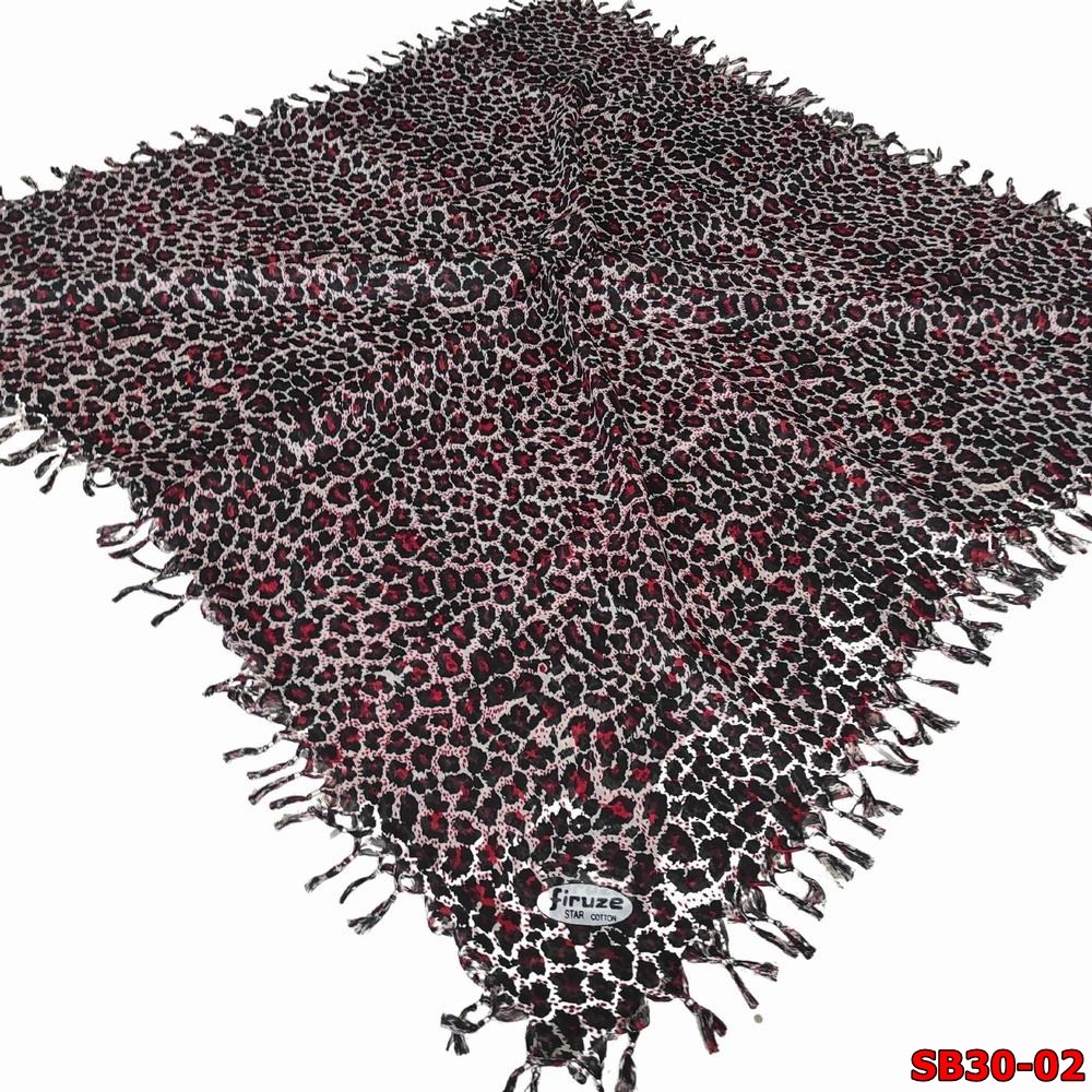 Firuze Sökme Boncuklu Cotton Eşarp(sb30-02)