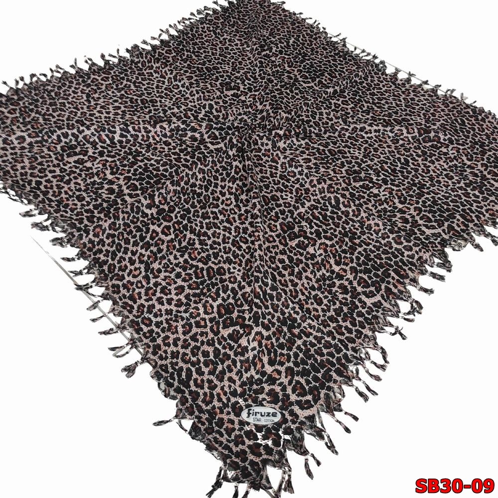 Firuze Sökme Boncuklu Cotton Eşarp(sb30-09)