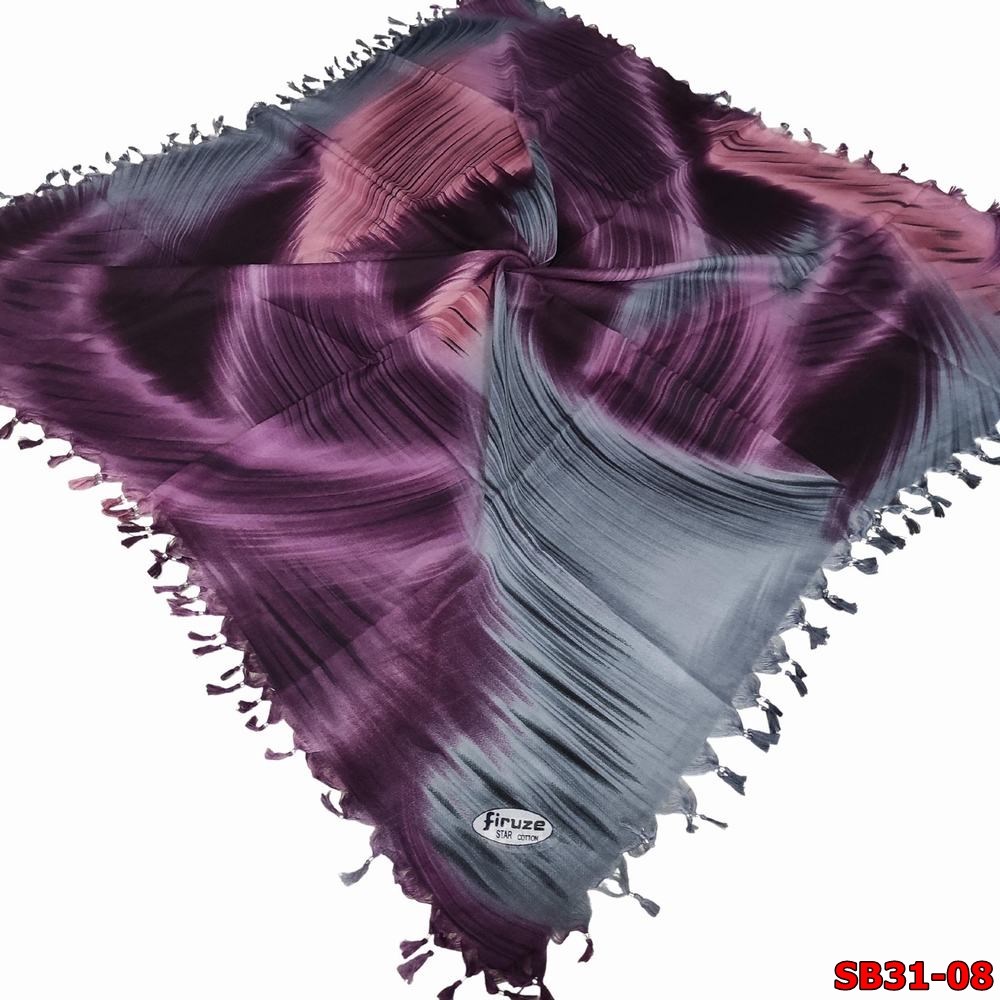 Firuze Sökme Boncuklu Cotton Eşarp(sb31-08)