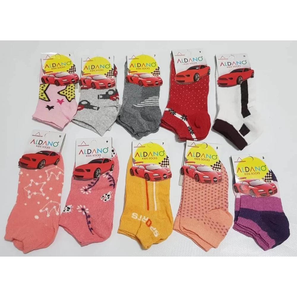 Kız çocuk patik çorap karışık(12 çift) 5 Yaş