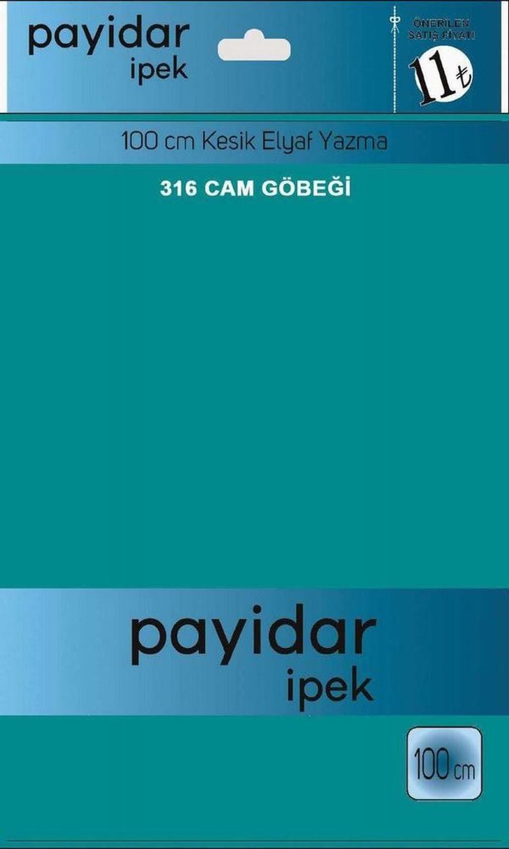 Payidar Düz Renk Poşetli Yazma(Cam Göbeği)316