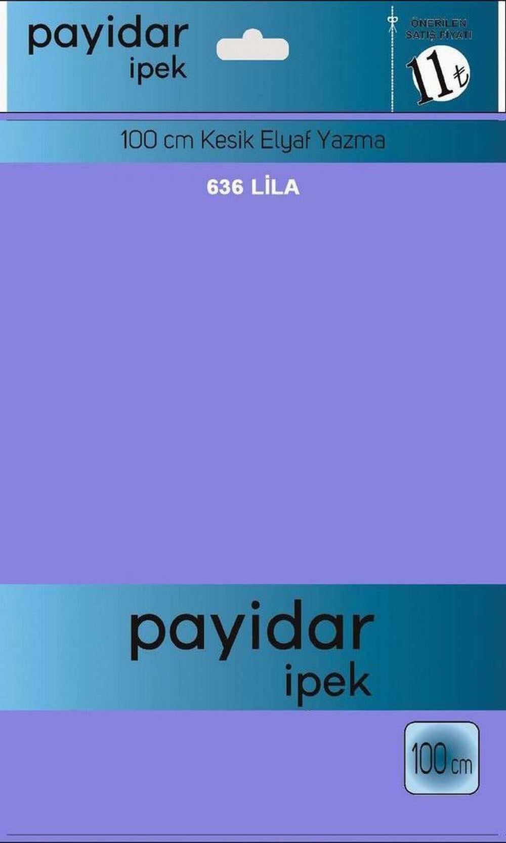 Payidar Düz Renk Poşetli Yazma(Lila)636