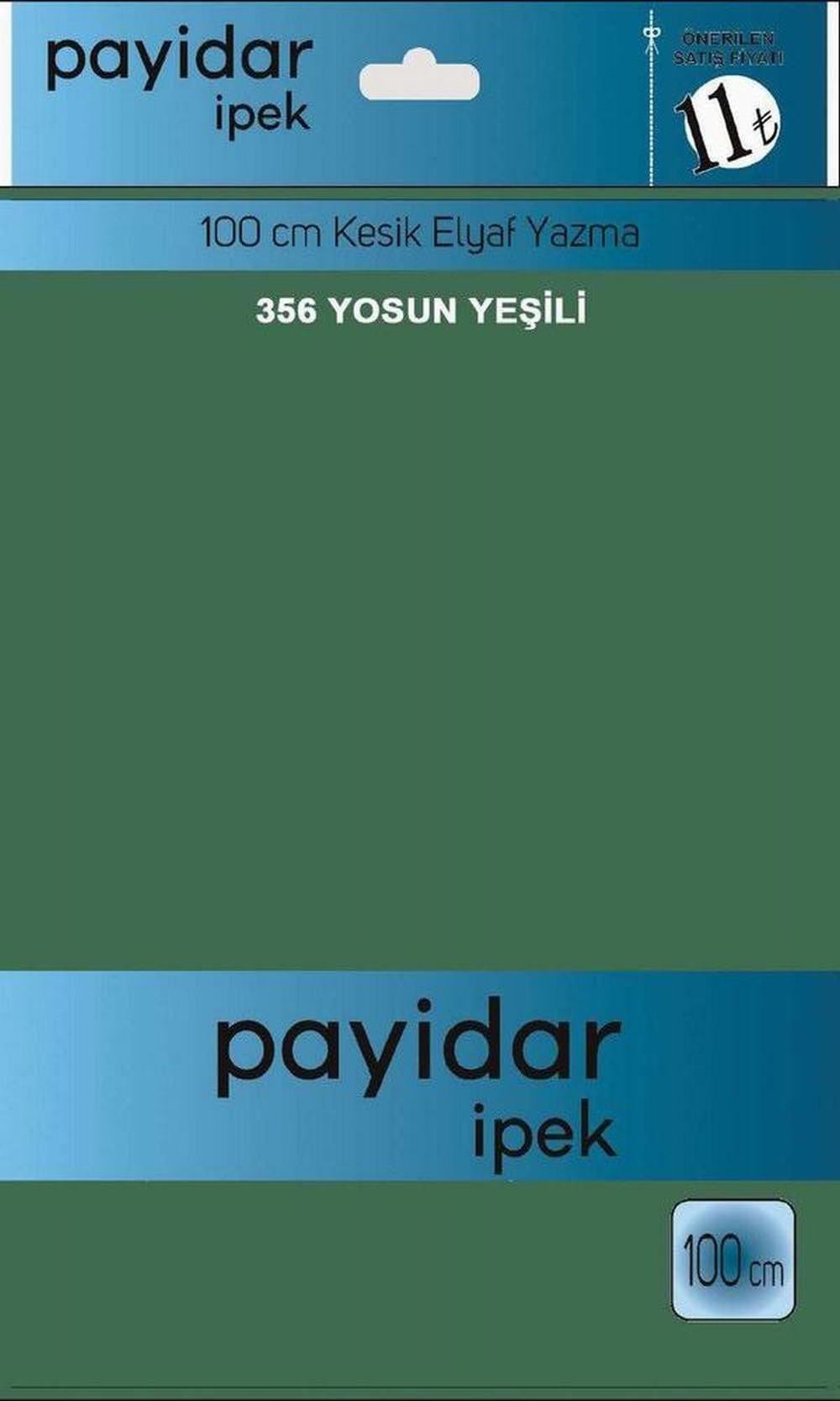 Payidar Düz Renk Poşetli Yazma(Yosun Yeşili)356