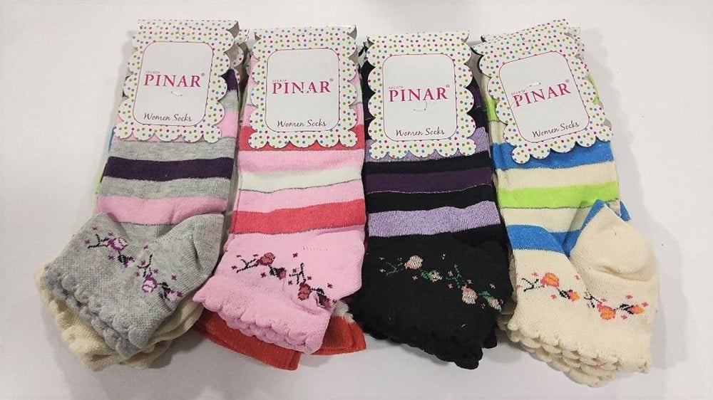 Pınar Kadın Penye Patik Çorap 12'li Paket(KC01-08)