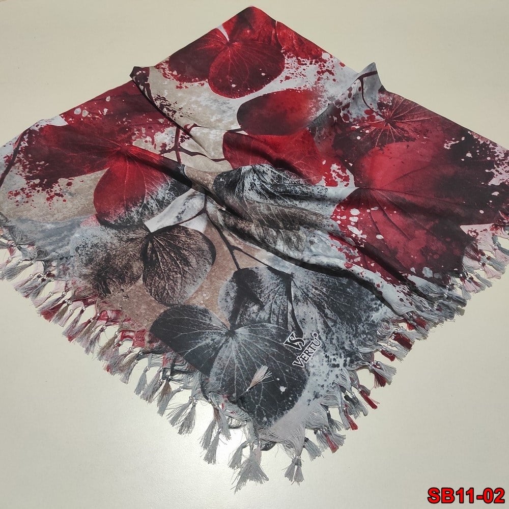 Vertu Boncuklu Cotton Eşarp(sb11-02)