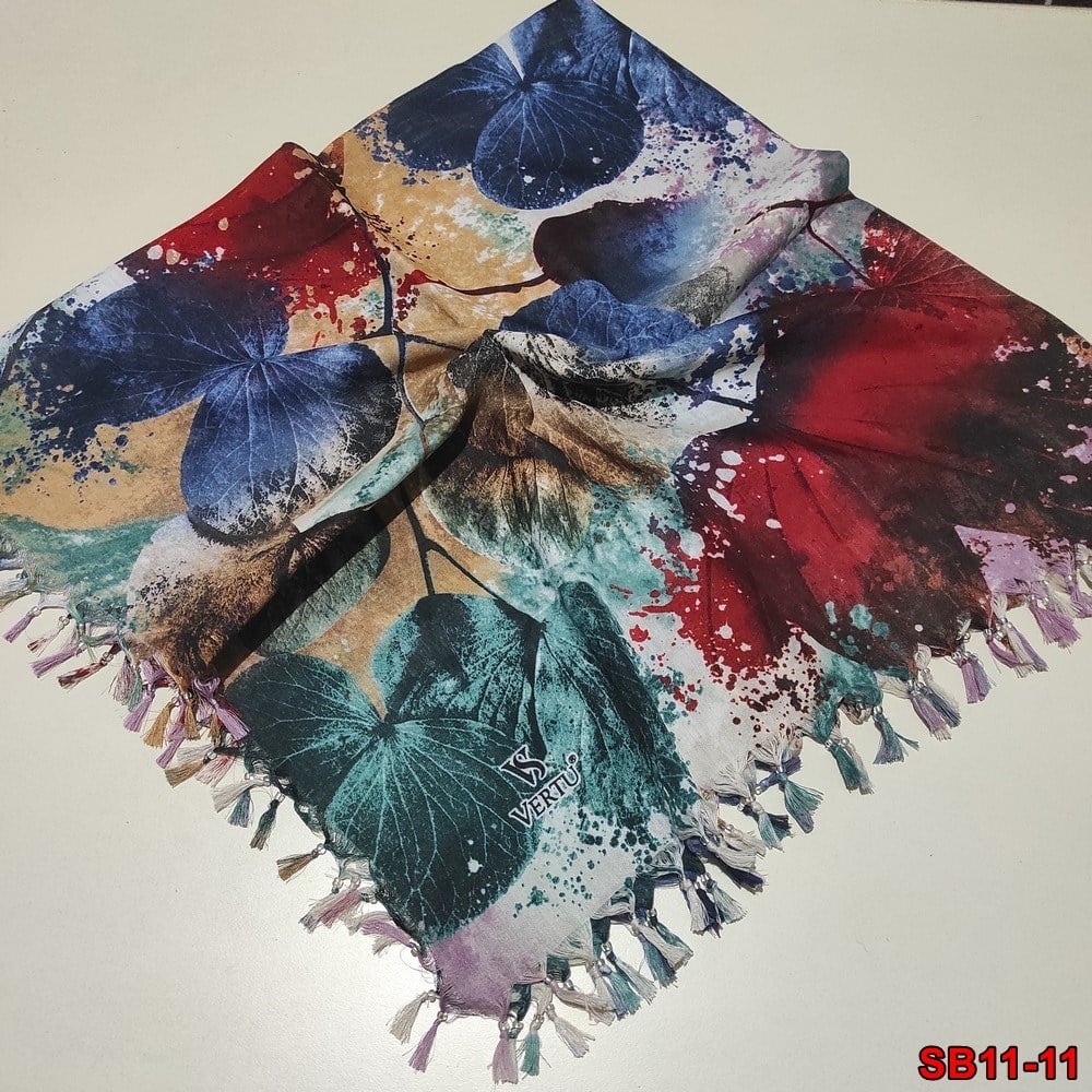 Vertu Boncuklu Cotton Eşarp(sb11-11)