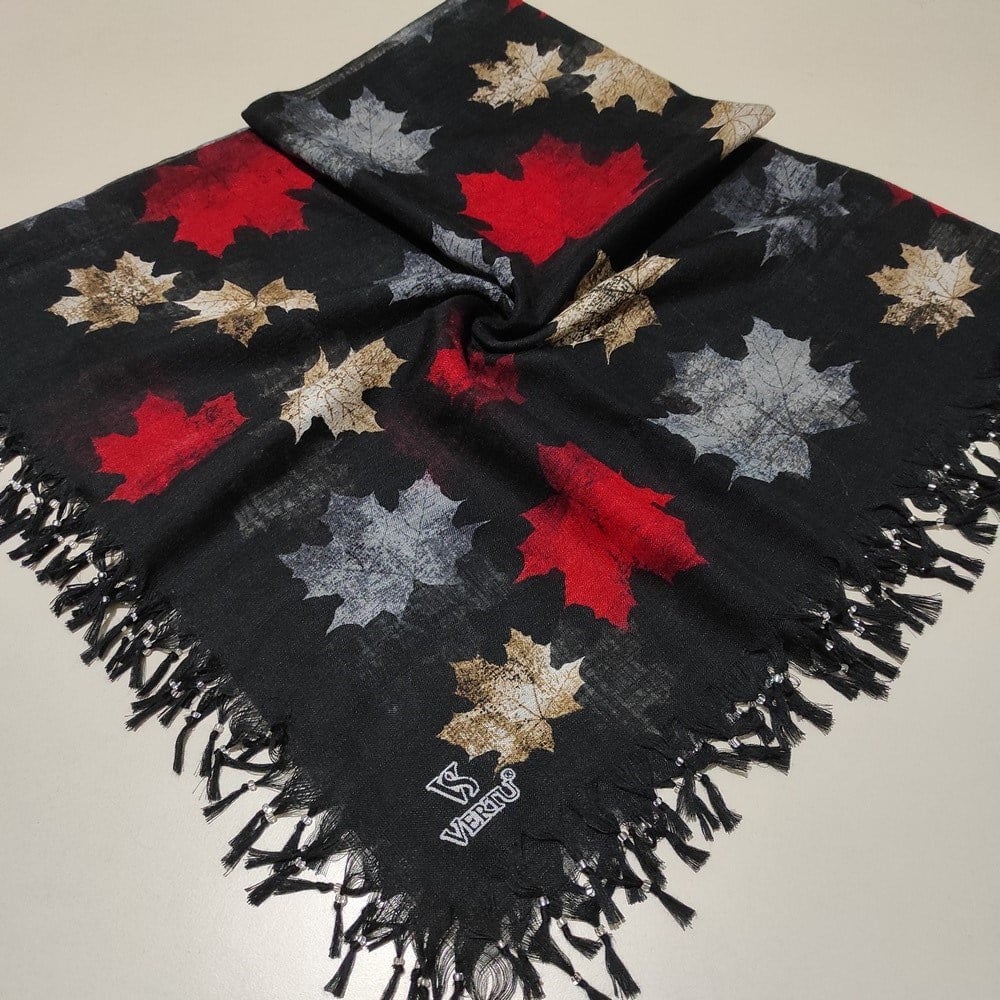 Vertu Boncuklu Cotton Eşarp(sb11-21)
