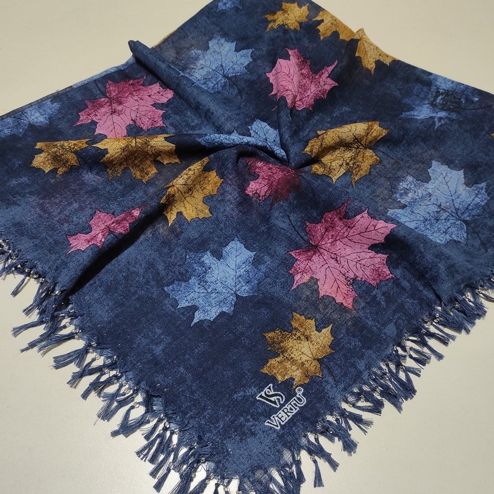 Vertu Boncuklu Cotton Eşarp(sb11-24)