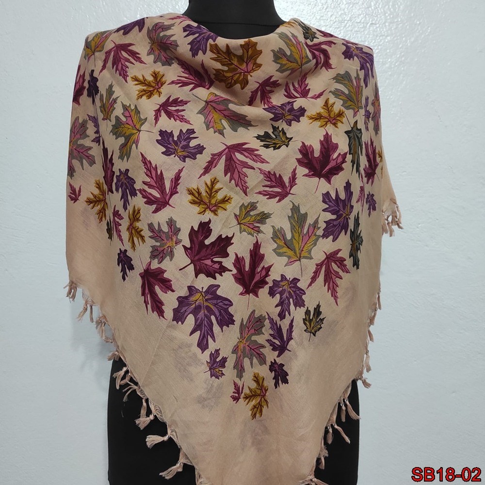 Vertu Boncuklu Cotton Eşarp(sb18-02)