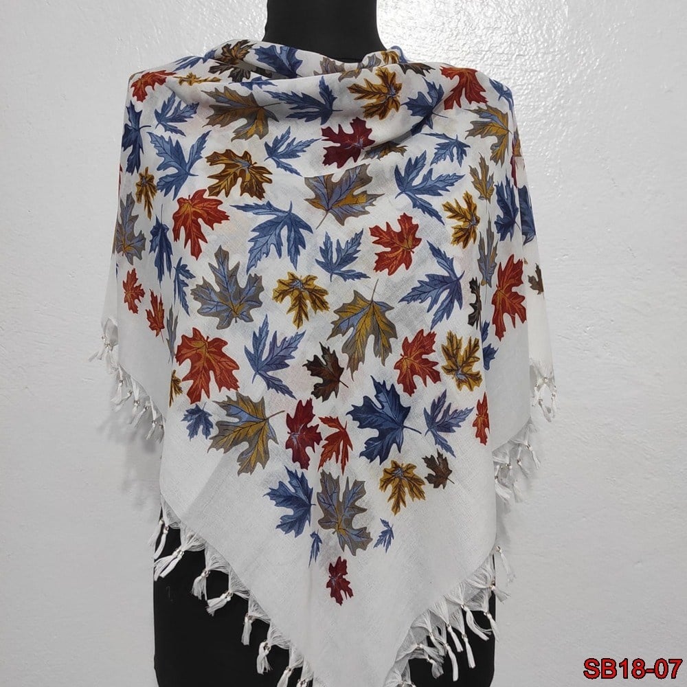 Vertu Boncuklu Cotton Eşarp(sb18-07)