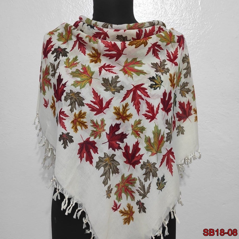 Vertu Boncuklu Cotton Eşarp(sb18-08)