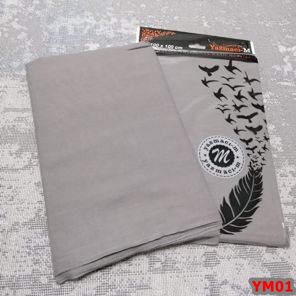 Yazmacım Düz Renk Poşetli Yazma(YM01)