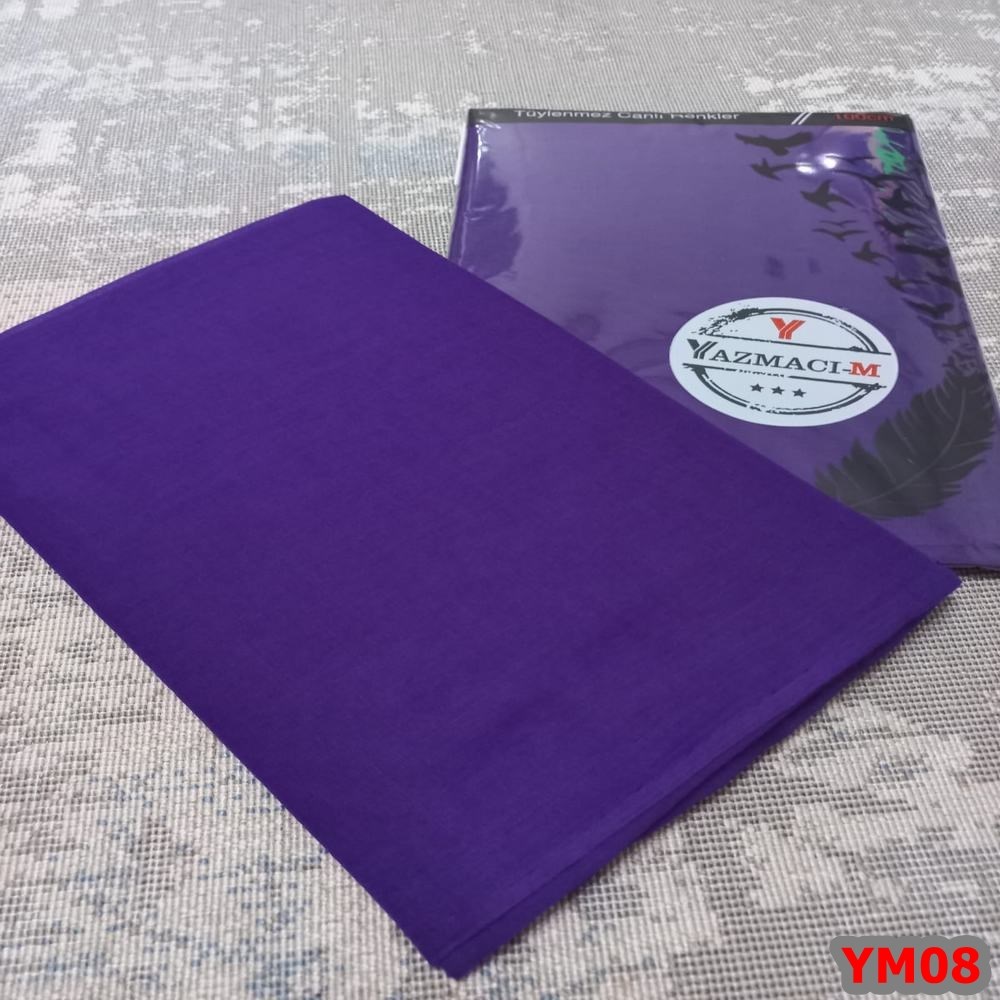 Yazmacım Düz Renk Poşetli Yazma(YM08)