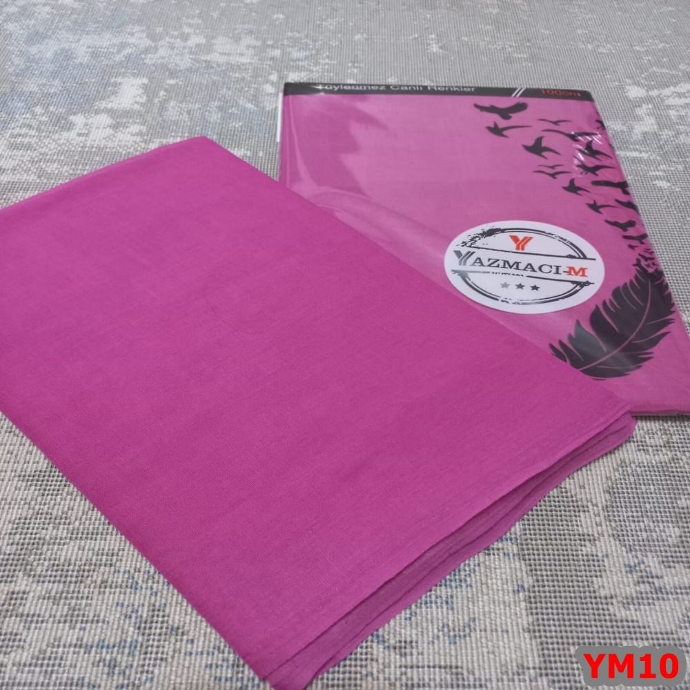 Yazmacım Düz Renk Poşetli Yazma(YM10)