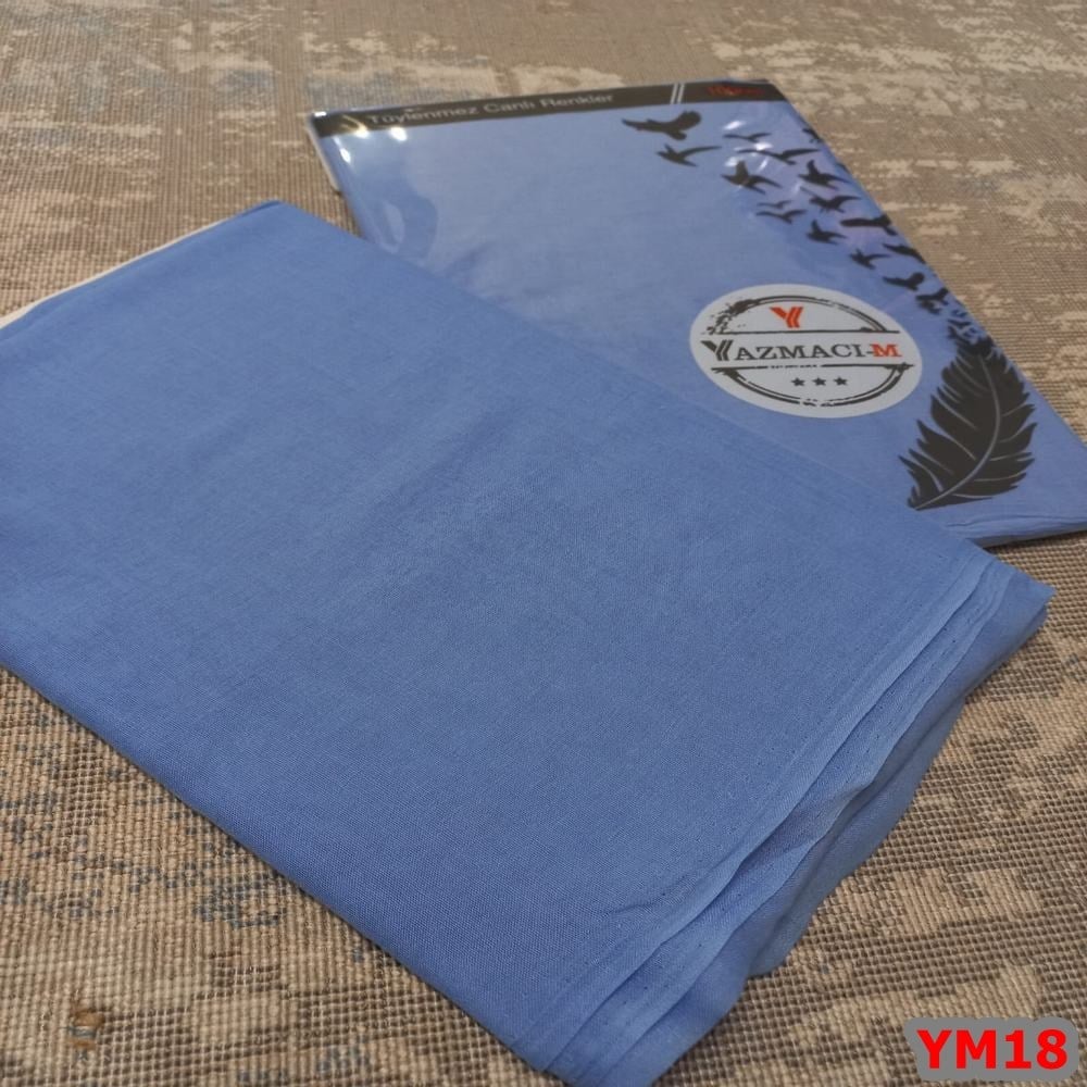 Yazmacım Düz Renk Poşetli Yazma(YM18)