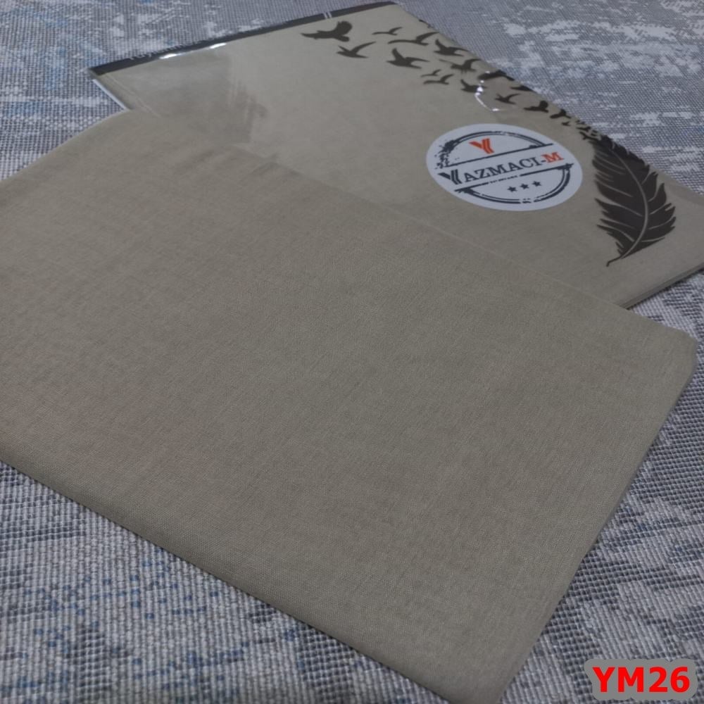 Yazmacım Düz Renk Poşetli Yazma(YM26)