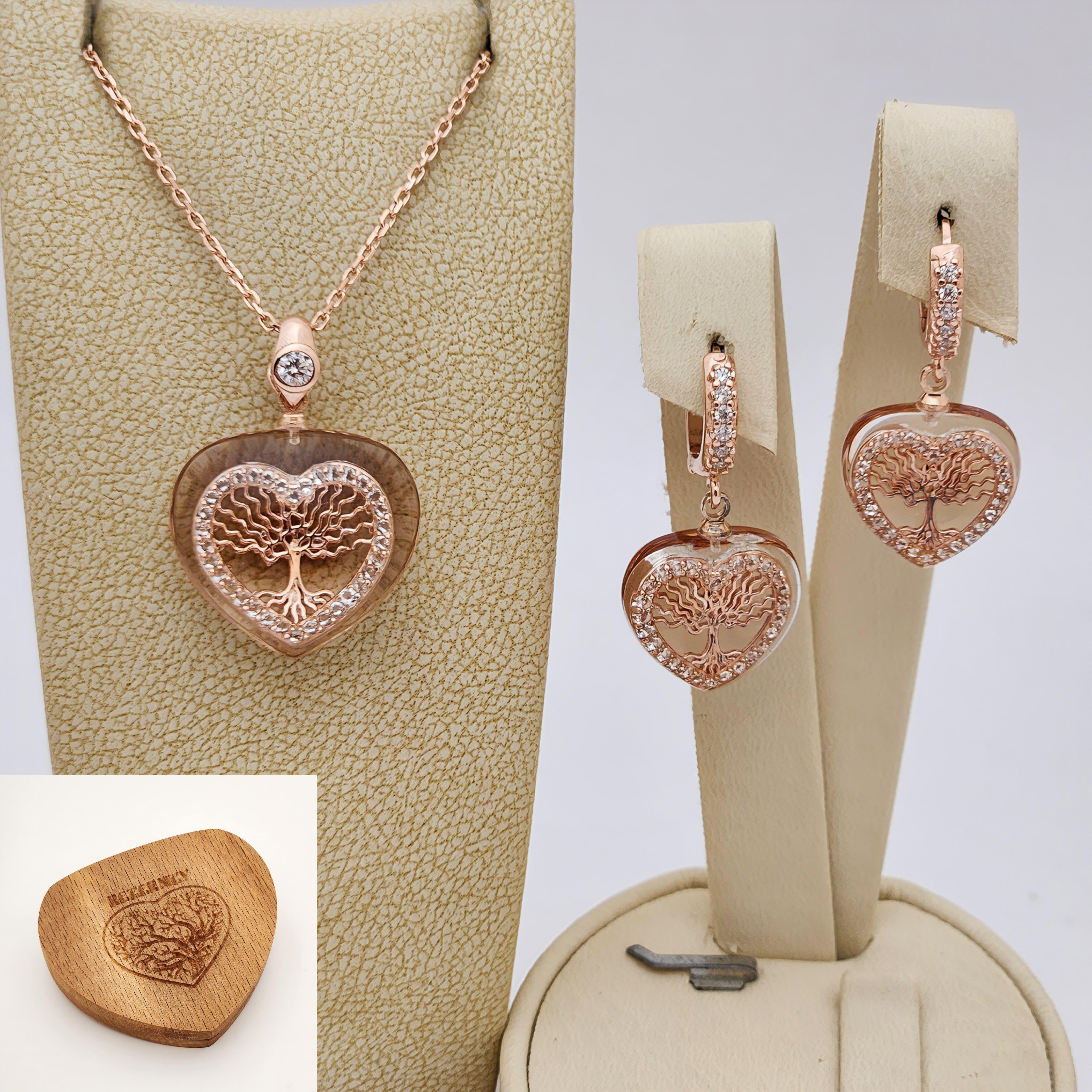 Gümüş Yaşam Ağacı Set