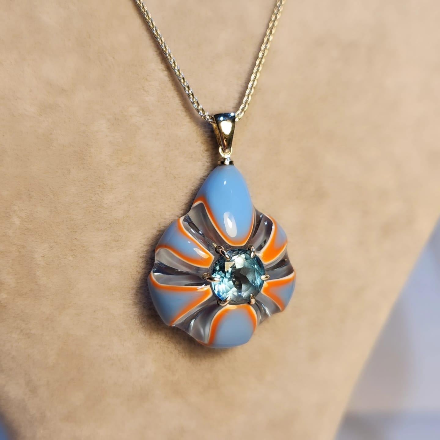 Swiss Blue Topaz Epoksi Gümüş Set