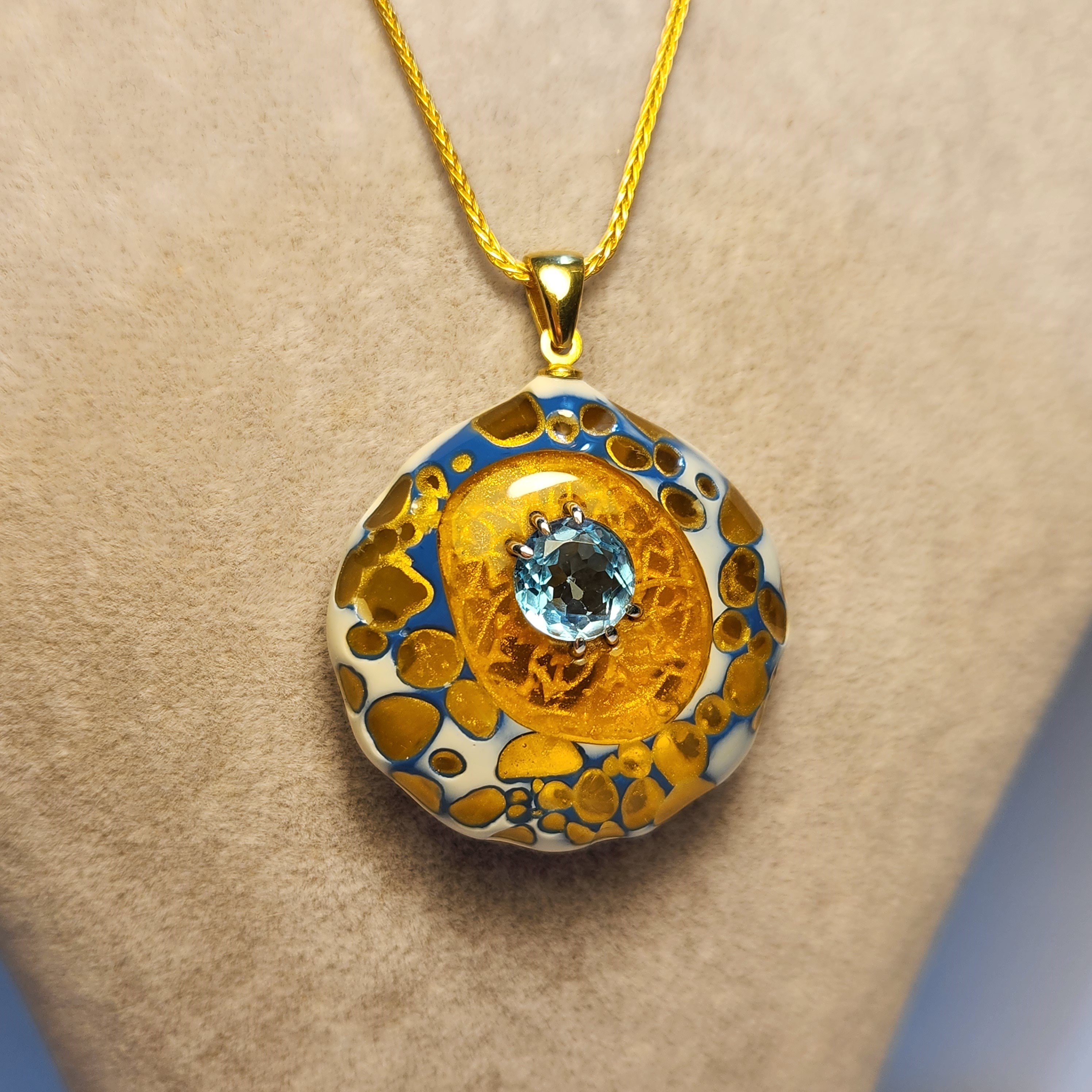 Swiss Blue Topaz Gümüş Set