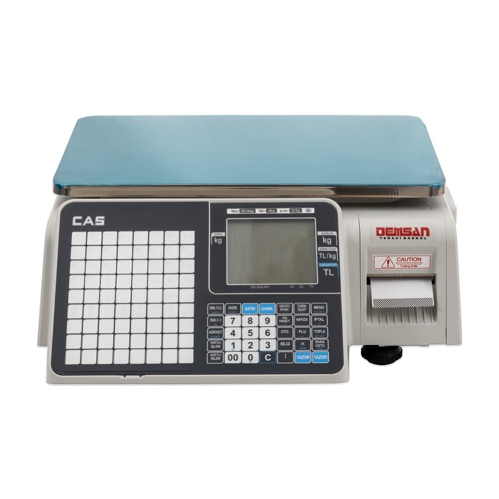 CAS CL3000 15 Kg 2 Gr Boyunsuz Barkodlu Terazi