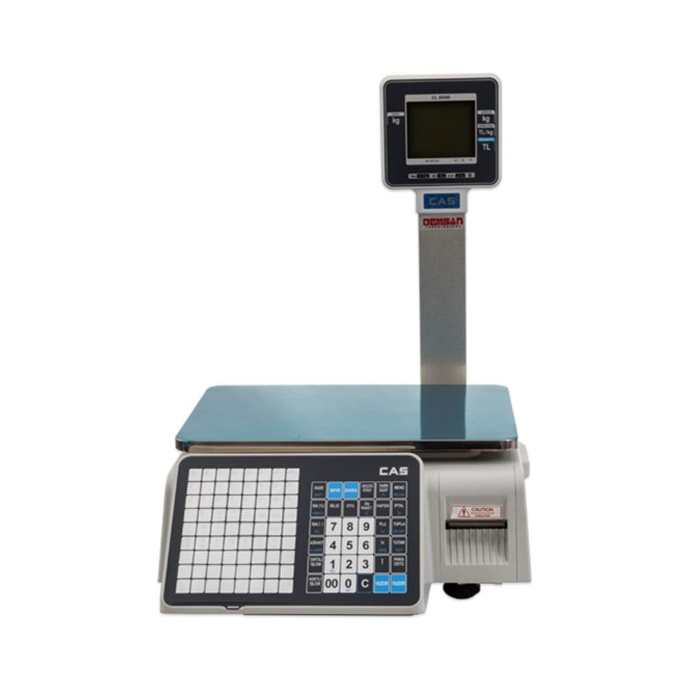 CL 3000 15 Kg 2 Gr Boyunlu Barkodlu Terazi