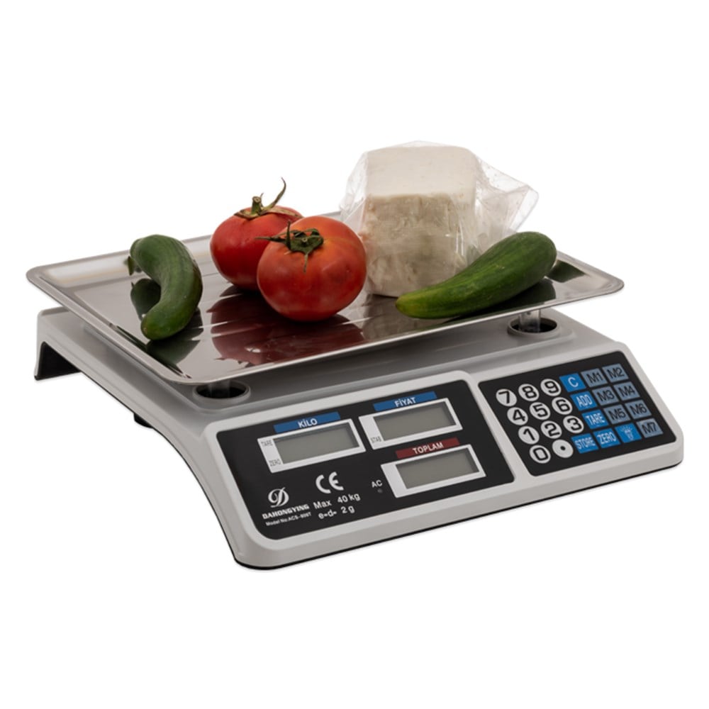 DAHONGYING 40 Kg 2 Gr Fiyat Hesaplamalı Terazi