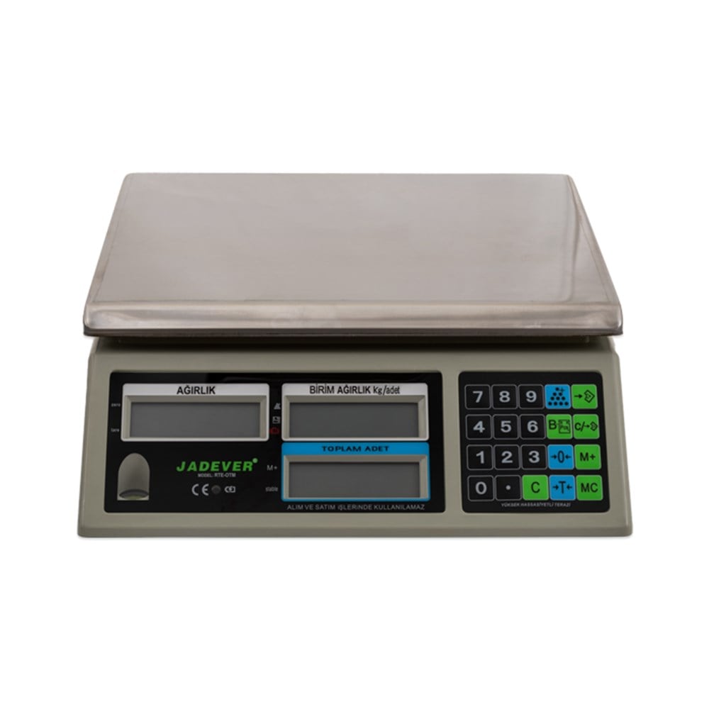 JADEVER RTE-OTM 30 Kg 1 Gr Sayıcı Terazi