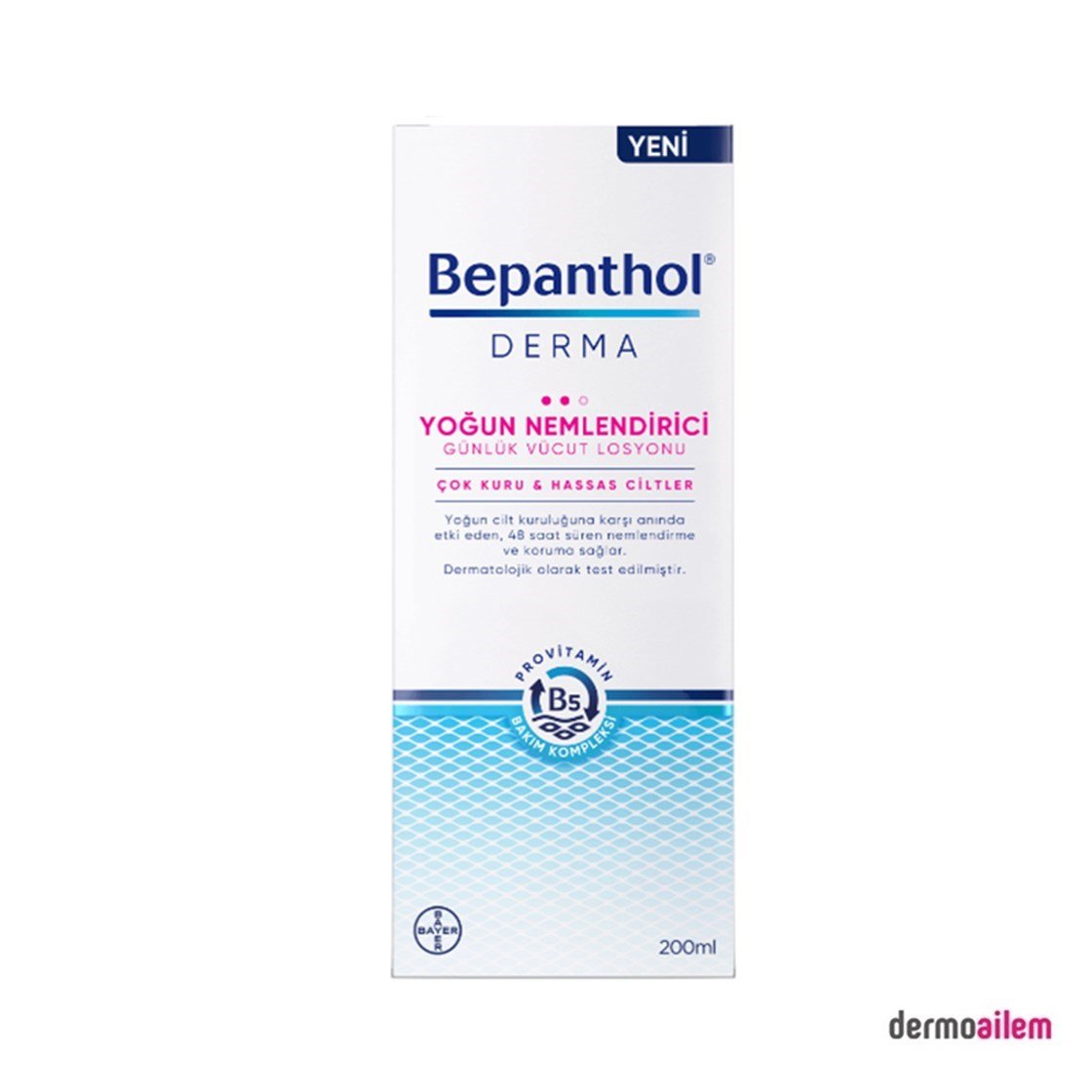 Nemlendirici & OnarıcıBepantholBepanthol Derma Yoğun Nemlendirici Günlük Vücut Losyonu 200 ml