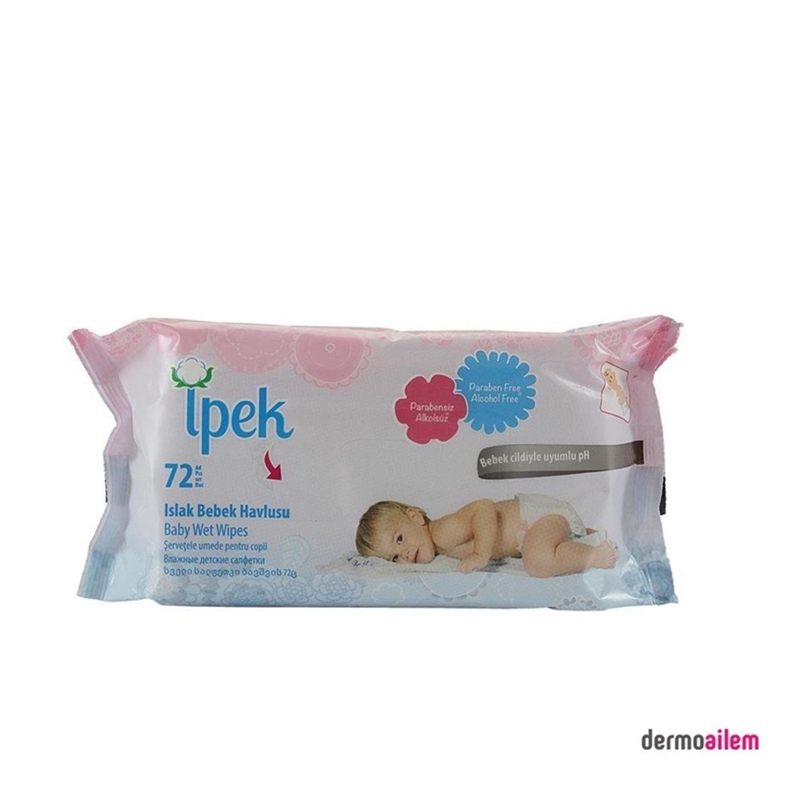 Temizleme Ürünleriİpekİpek Islak Bebek Havlusu 72 Adet