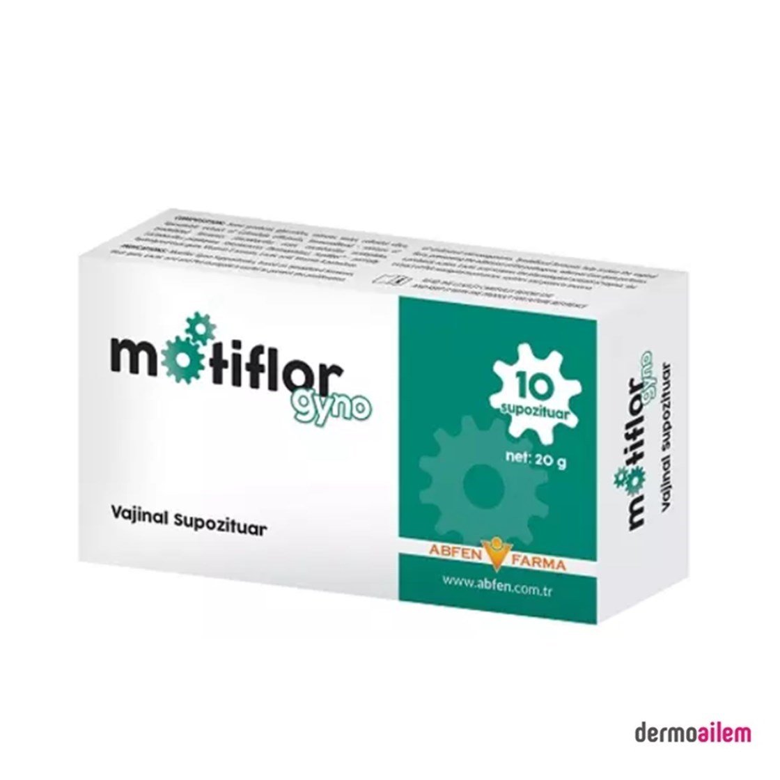 İntim Sağlık ÜrünleriAbfenMotiflor Probiyotik Gyno Vajinal Supozituar 10 Adet