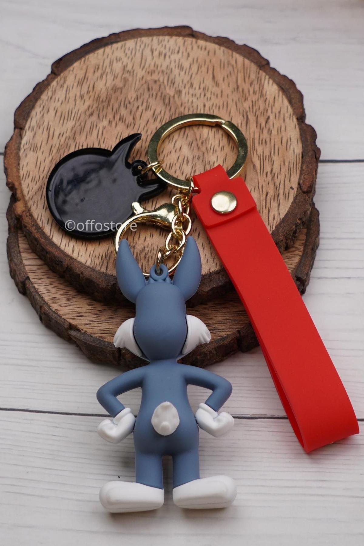 Amerika Birleşik DevletleriDünyadan HediyelerDNY-HD100625Keskin Hediyelik Eşya Ve TekstilBugs Bunny 3D Karakter Silikon Anahtarlık