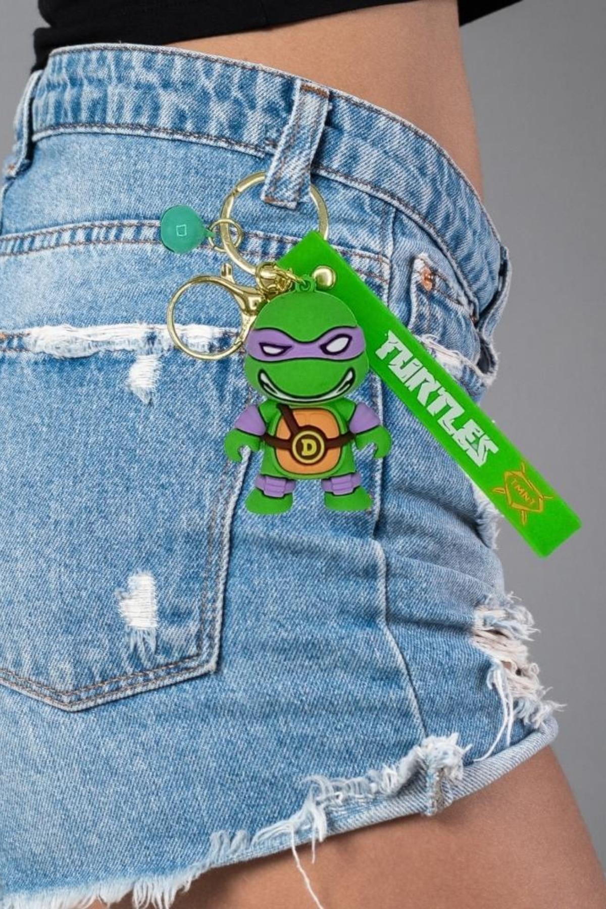 Amerika Birleşik DevletleriDünyadan HediyelerDNY-HD100637Keskin Hediyelik Eşya Ve TekstilNinja Turtles 3D Donatello Silikon Anahtarlık Ninja Kaplumbağa