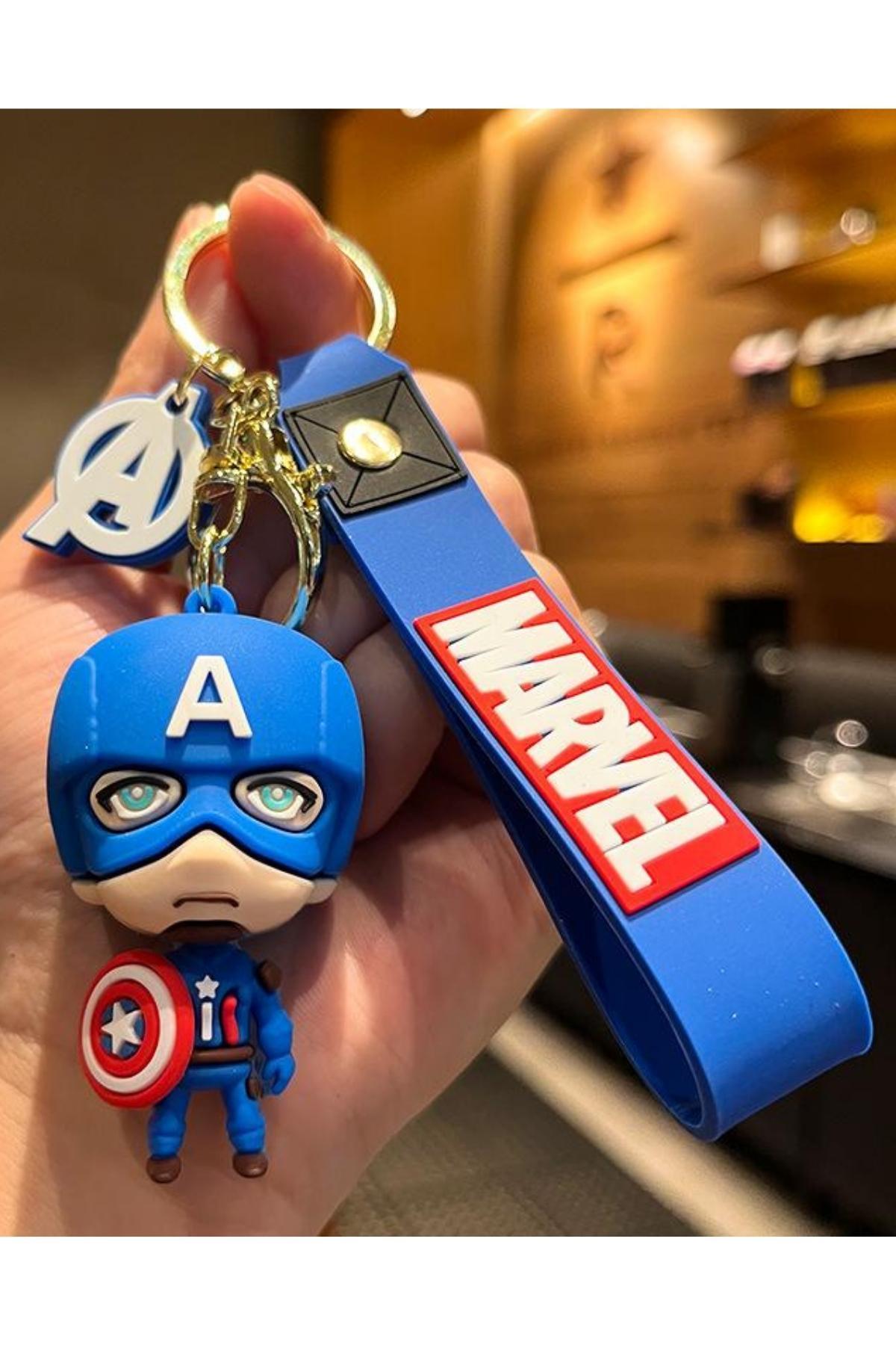 Amerika Birleşik DevletleriDünyadan HediyelerDNY-HD100631Keskin Hediyelik Eşya Ve TekstilCaptain America 3D Kaptan Amerika Silikon Anahtarlık
