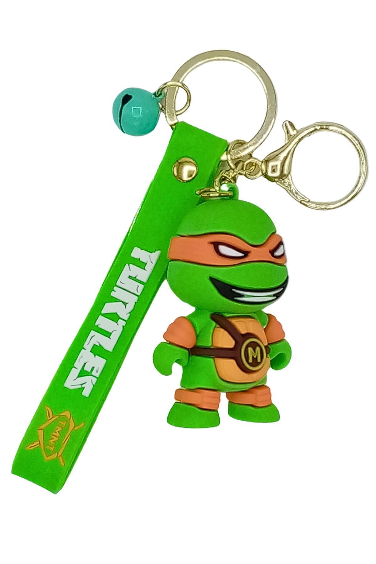Amerika Birleşik DevletleriDünyadan HediyelerDNY-HD100638Keskin Hediyelik Eşya Ve TekstilNinja Turtles 3D Michelangelo Silikon Anahtarlık Ninja Kaplumbağa