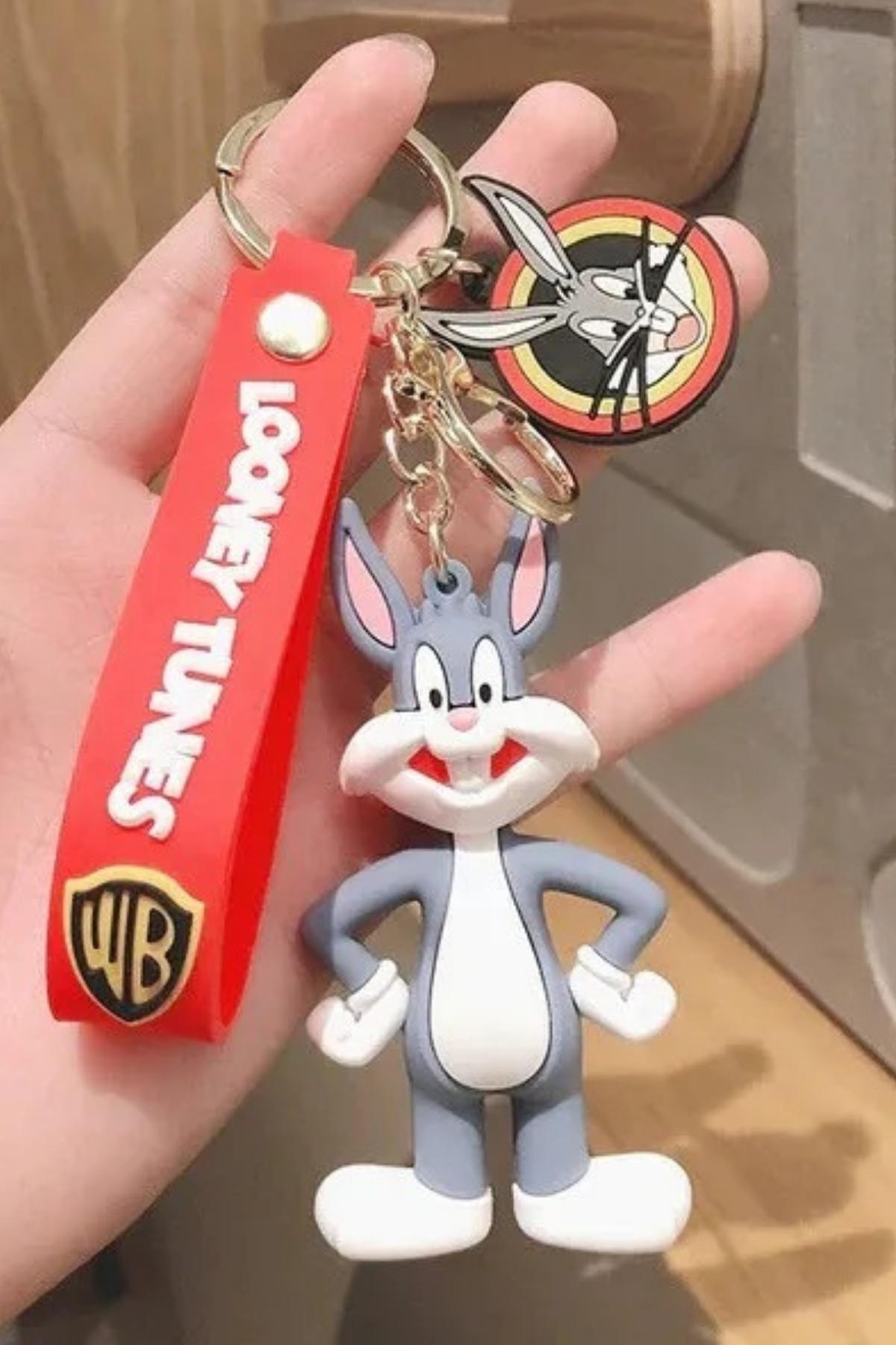 Amerika Birleşik DevletleriDünyadan HediyelerDNY-HD100625Keskin Hediyelik Eşya Ve TekstilBugs Bunny 3D Karakter Silikon Anahtarlık