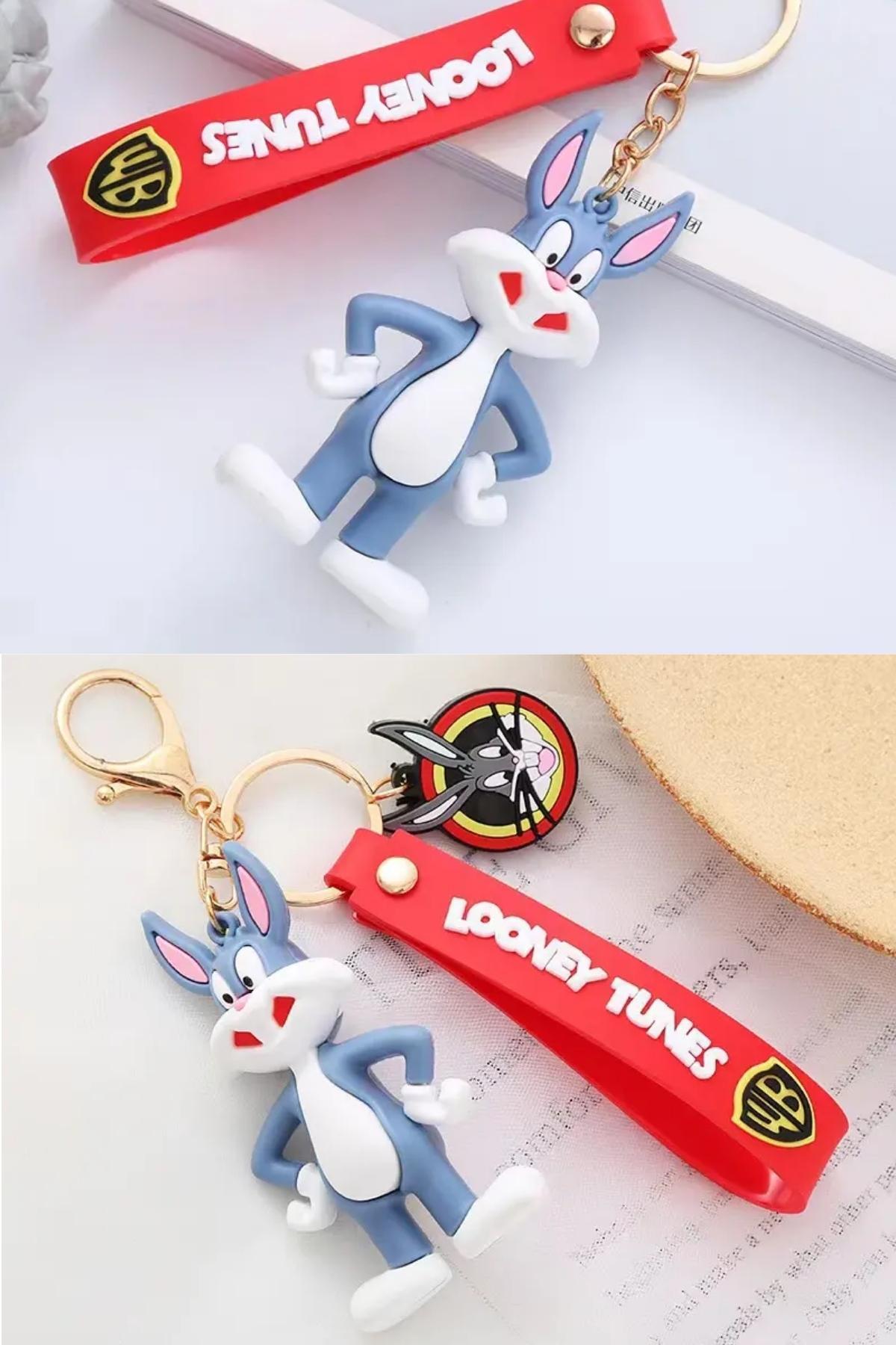 Amerika Birleşik DevletleriDünyadan HediyelerDNY-HD100625Keskin Hediyelik Eşya Ve TekstilBugs Bunny 3D Karakter Silikon Anahtarlık