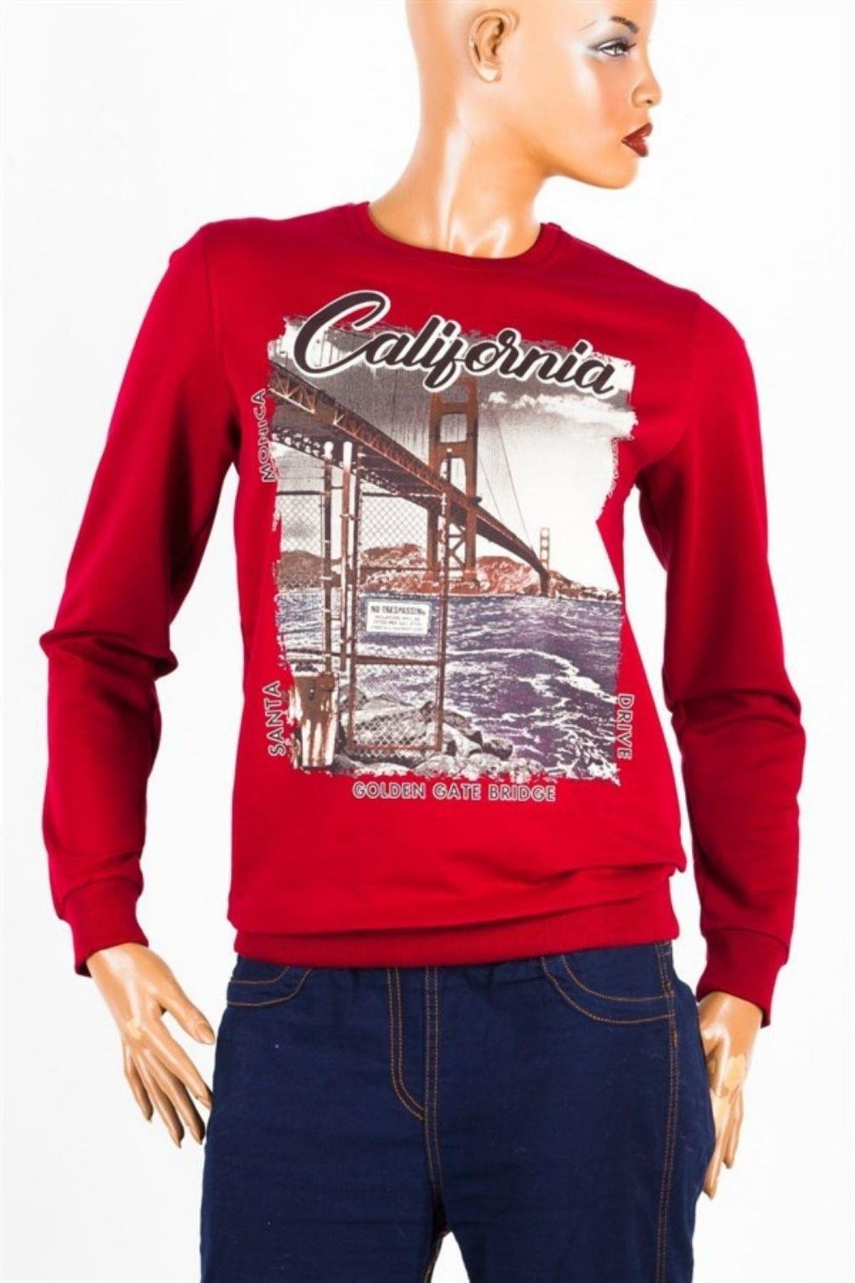 Amerika Birleşik DevletleriDünyadan HediyelerDNY-HD100019Keskin Hediyelik Eşya Ve TekstilKaliforniya Unisex Pamuklu Slim Fit Sweatshirt Medium