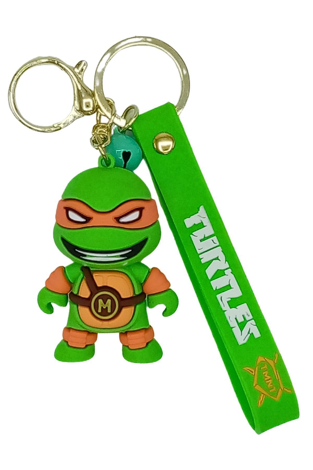 Amerika Birleşik DevletleriDünyadan HediyelerDNY-HD100638Keskin Hediyelik Eşya Ve TekstilNinja Turtles 3D Michelangelo Silikon Anahtarlık Ninja Kaplumbağa