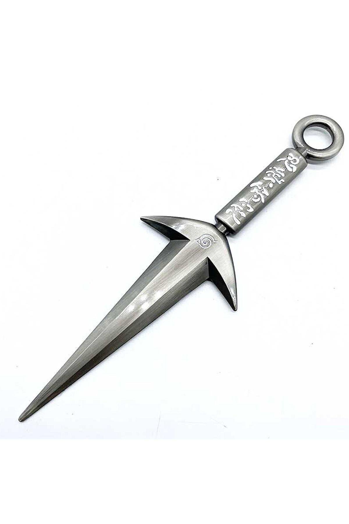 Amerika Birleşik DevletleriDünyadan HediyelerDNY-HD100352Keskin Hediyelik Eşya Ve TekstilNaruto Shuriken Kunai Anahtarlık Kolye 3D Metal Sasuke Uchiha Ninja Kunai 13cm