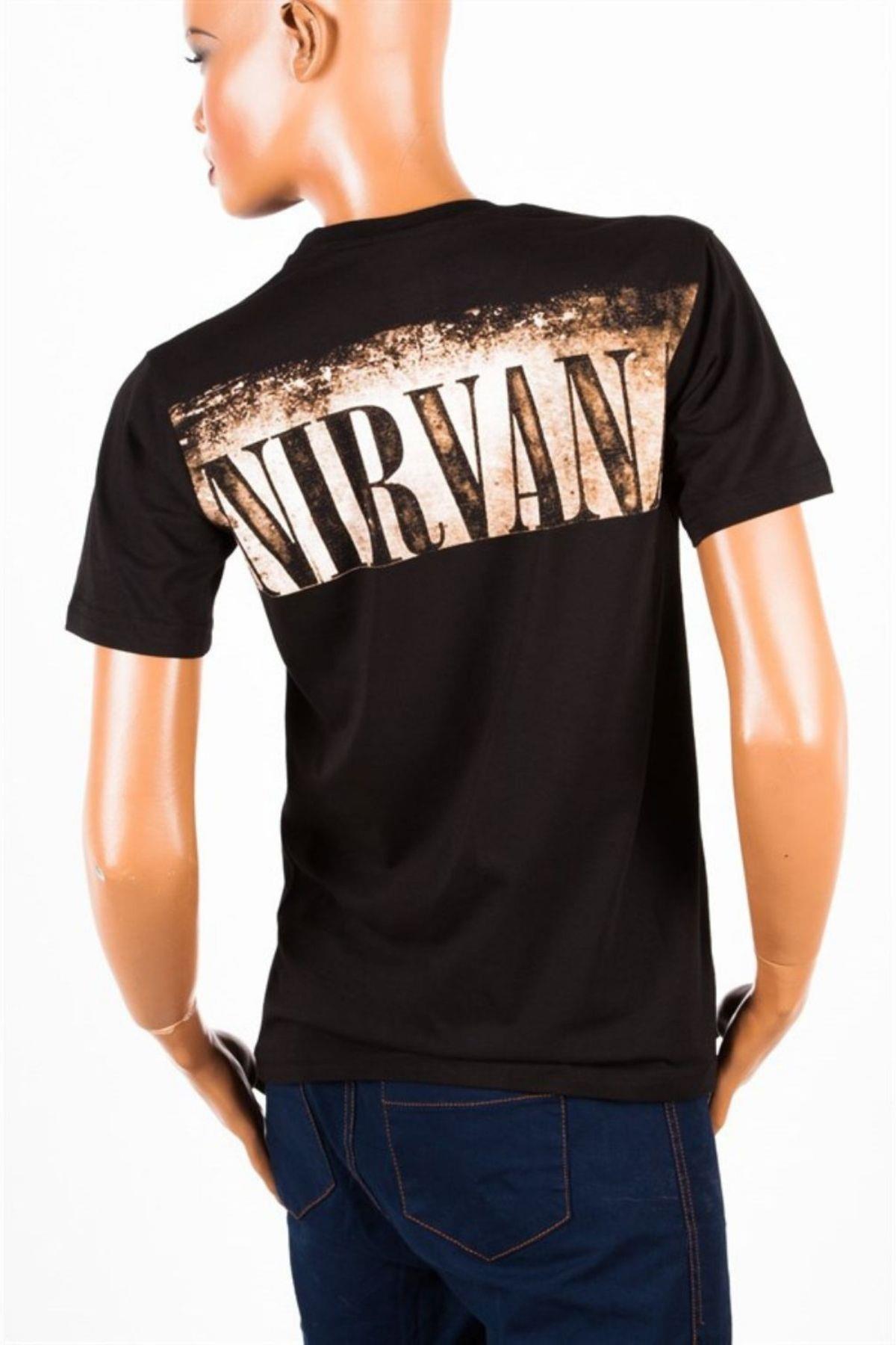 Amerika Birleşik DevletleriDünyadan HediyelerDNY-HD100071Keskin Hediyelik Eşya Ve TekstilNirvana Müzik Grubu Unisex Pamuklu Regular Fit Tişört X-Large