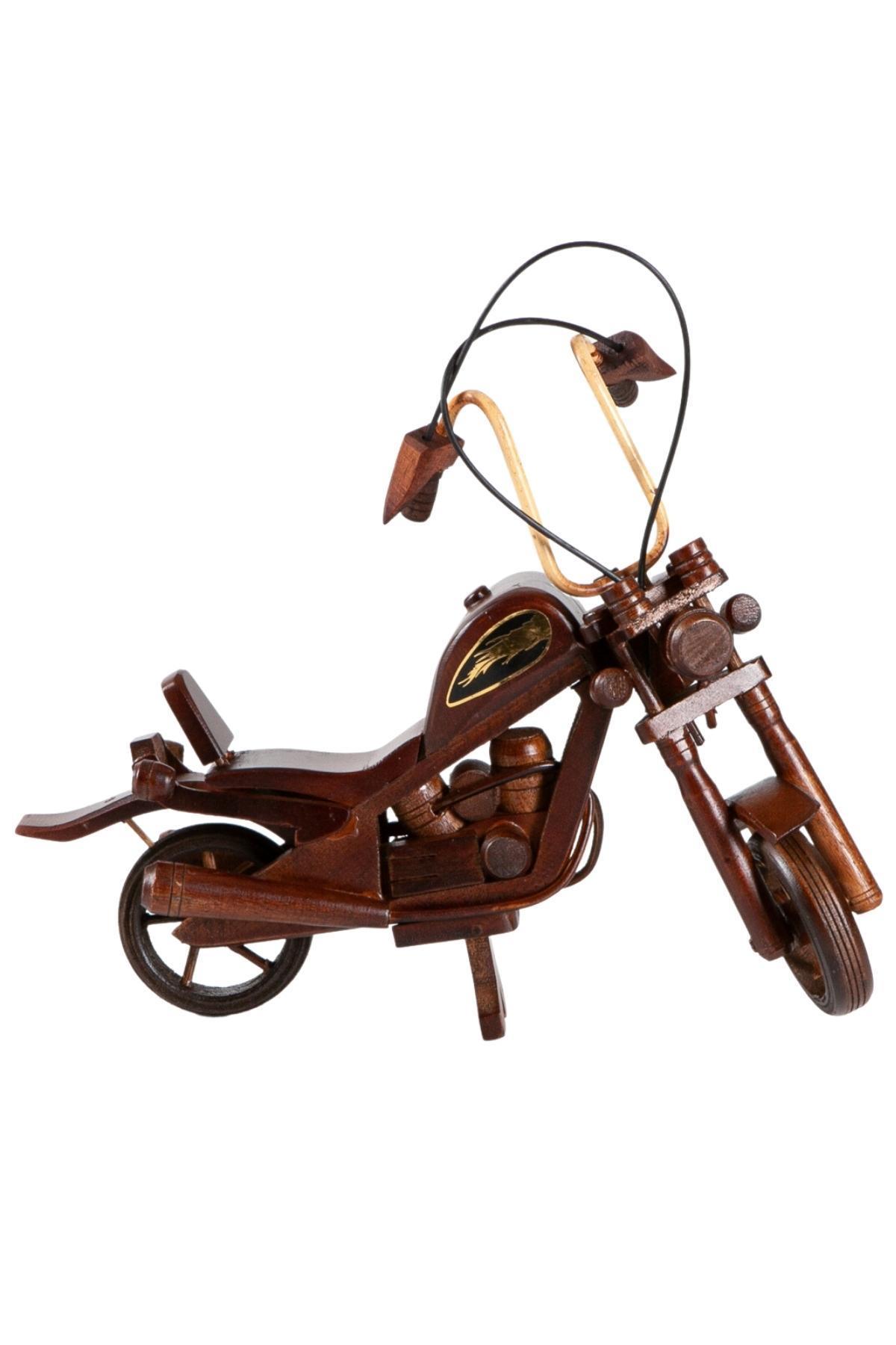 Amerika Birleşik DevletleriDünyadan HediyelerDNY-HD100605Keskin Hediyelik Eşya Ve TekstilDekoratif Ahşap Harley Davidson Motosiklet 20 cm