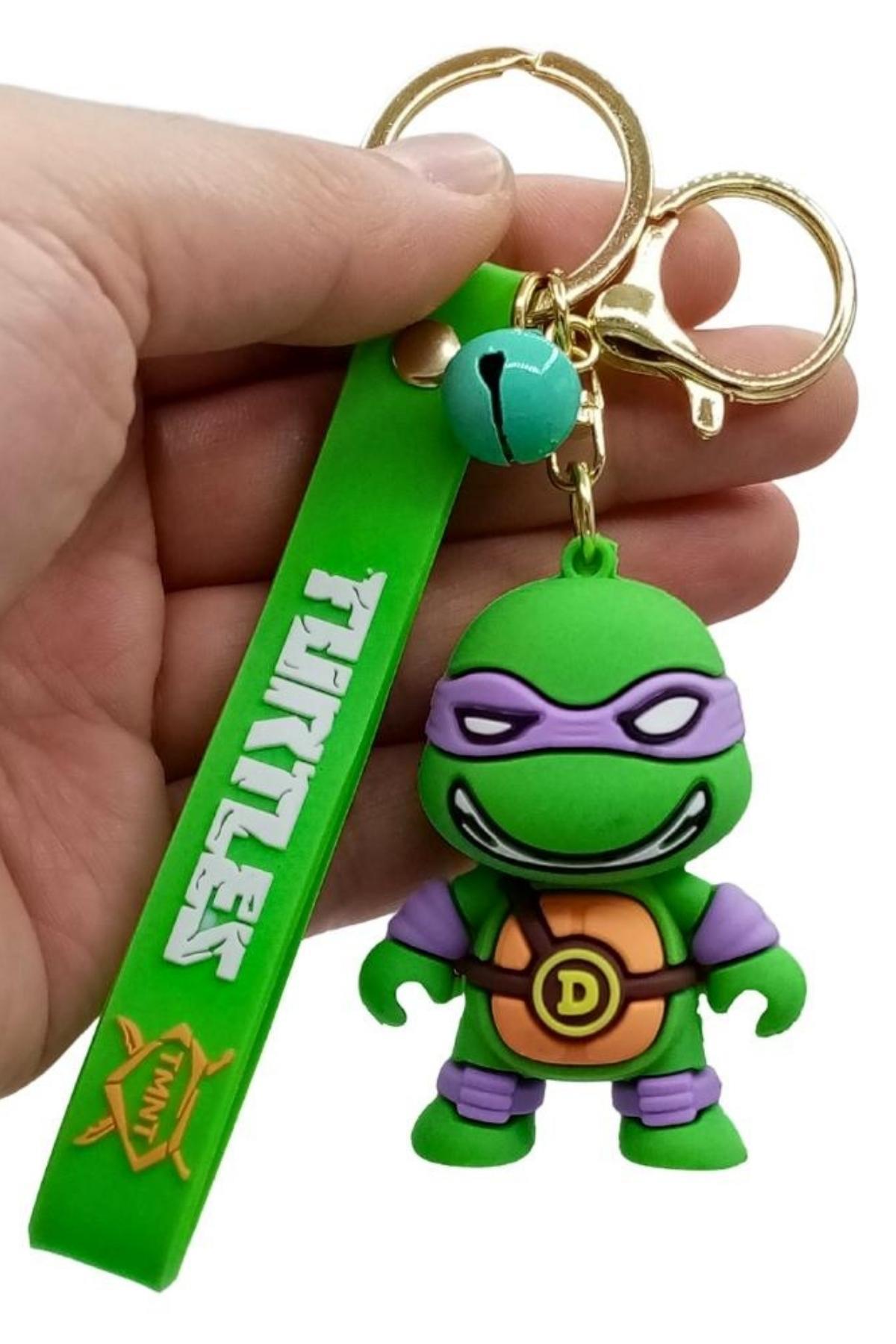 Amerika Birleşik DevletleriDünyadan HediyelerDNY-HD100637Keskin Hediyelik Eşya Ve TekstilNinja Turtles 3D Donatello Silikon Anahtarlık Ninja Kaplumbağa