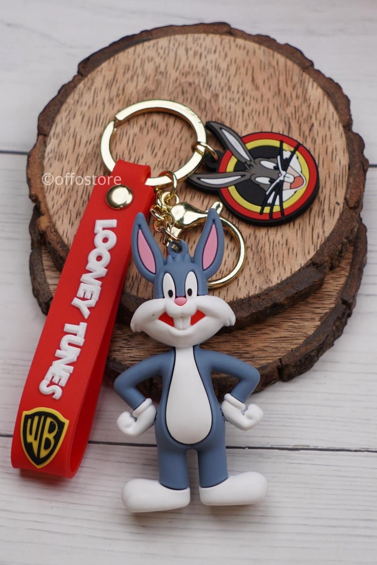 Amerika Birleşik DevletleriDünyadan HediyelerDNY-HD100625Keskin Hediyelik Eşya Ve TekstilBugs Bunny 3D Karakter Silikon Anahtarlık