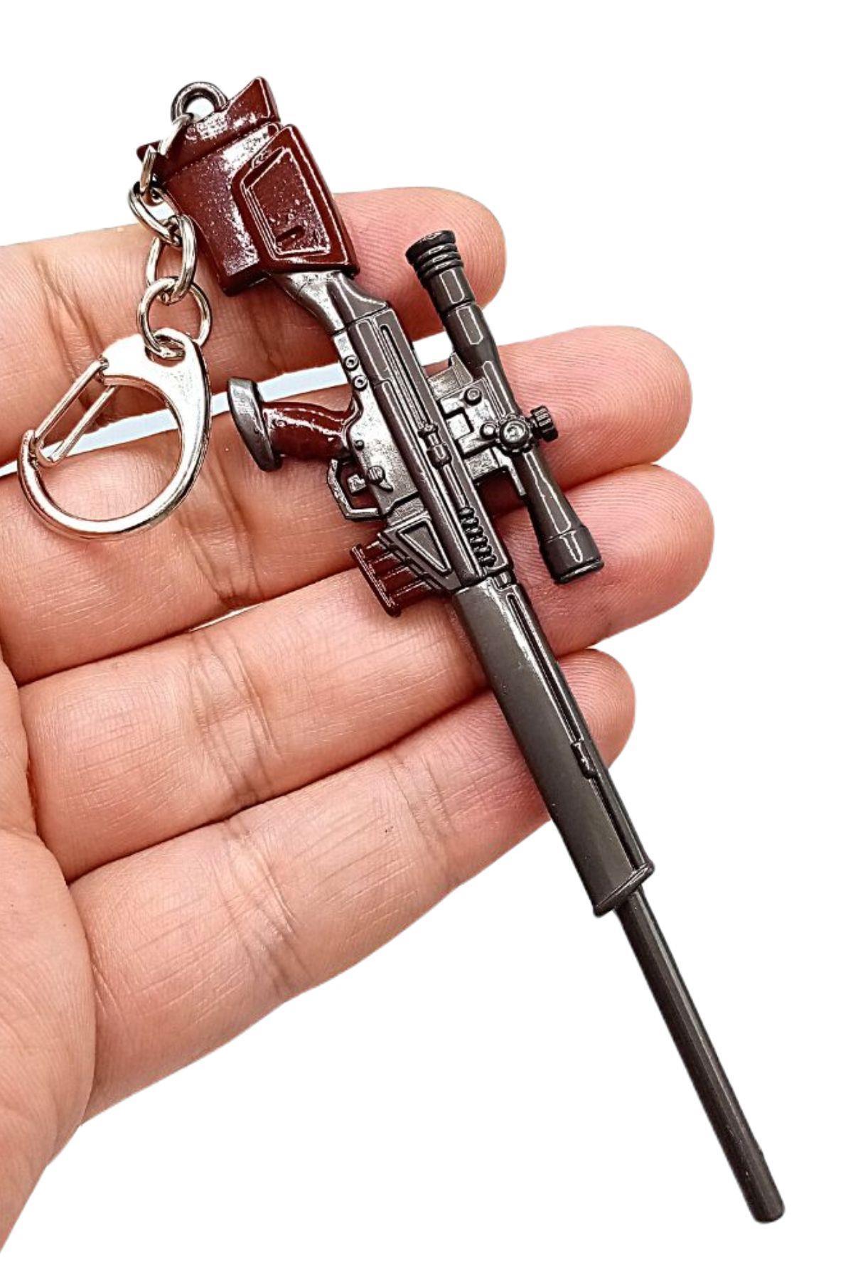 Amerika Birleşik DevletleriDünyadan HediyelerDNY-HD100347Keskin Hediyelik Eşya Ve TekstilPubg Metal Anahtarlık Sniper Rifle Keskin Nişancı Tüfeği 3D