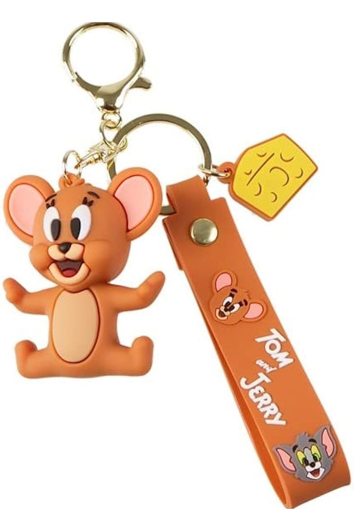 Amerika Birleşik DevletleriDünyadan HediyelerDNY-HD100628Keskin Hediyelik Eşya Ve TekstilTom ve Jerry 3D Karakter İkili Silikon Anahtarlık