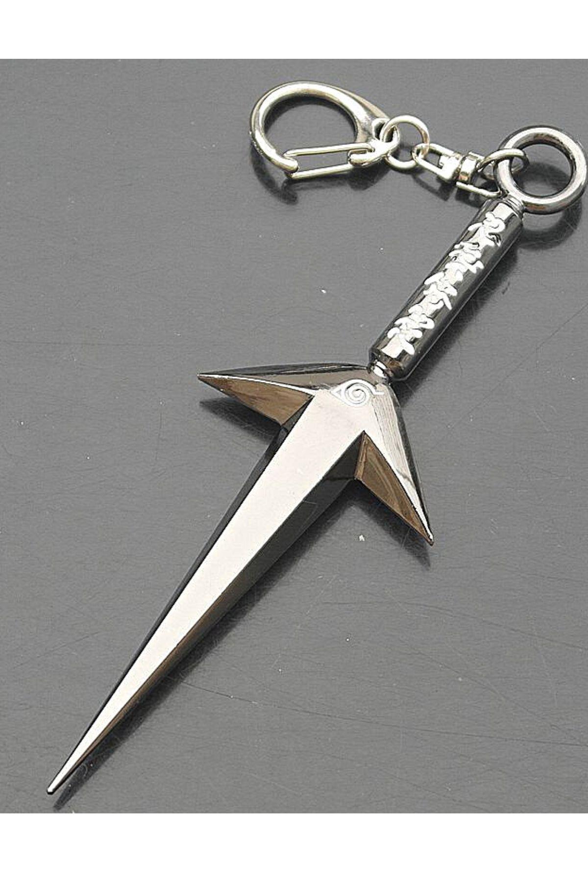 Amerika Birleşik DevletleriDünyadan HediyelerDNY-HD100352Keskin Hediyelik Eşya Ve TekstilNaruto Shuriken Kunai Anahtarlık Kolye 3D Metal Sasuke Uchiha Ninja Kunai 13cm