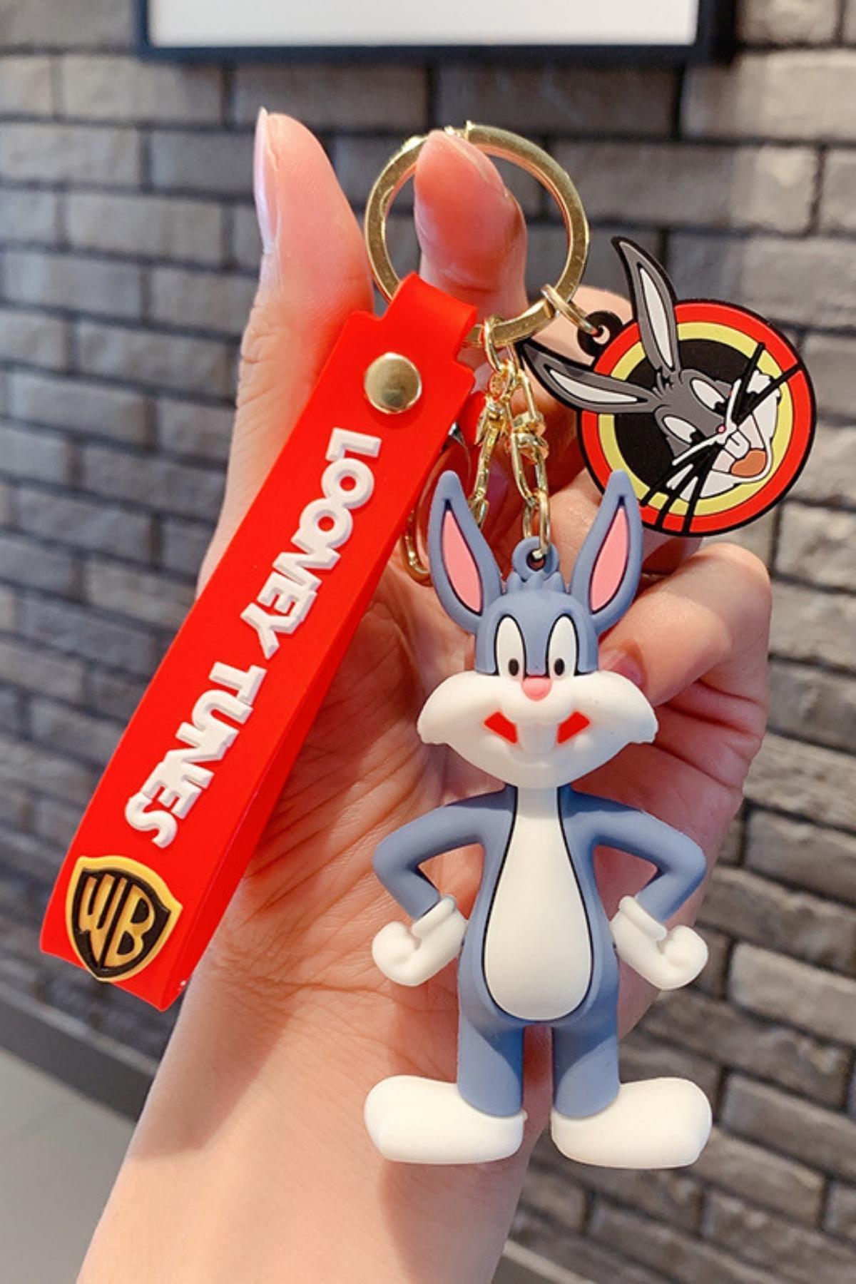 Amerika Birleşik DevletleriDünyadan HediyelerDNY-HD100625Keskin Hediyelik Eşya Ve TekstilBugs Bunny 3D Karakter Silikon Anahtarlık