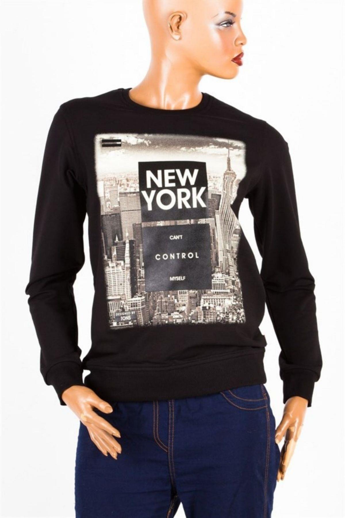 Amerika Birleşik DevletleriDünyadan HediyelerDNY-HD100027Keskin Hediyelik Eşya Ve TekstilNew York Unisex Pamuklu Slim Fit Sweatshirt Medium