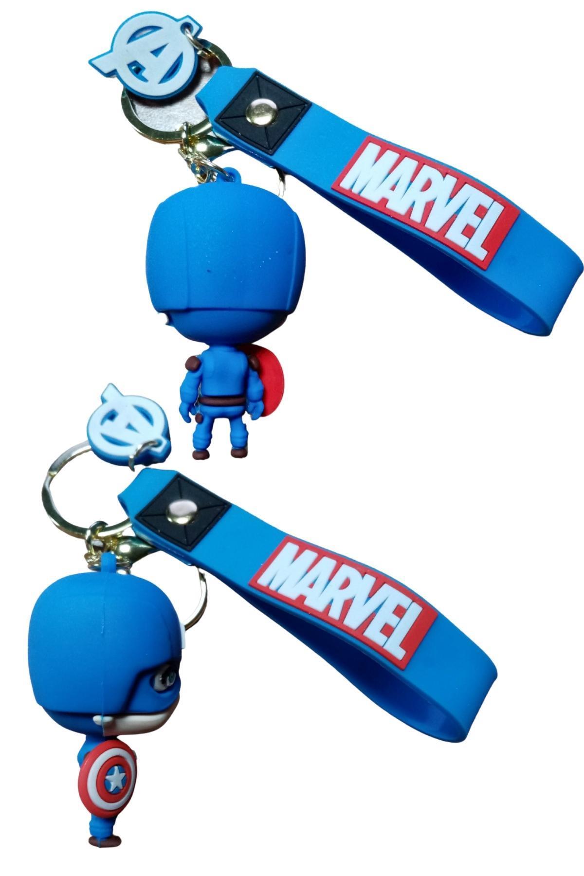 Amerika Birleşik DevletleriDünyadan HediyelerDNY-HD100631Keskin Hediyelik Eşya Ve TekstilCaptain America 3D Kaptan Amerika Silikon Anahtarlık