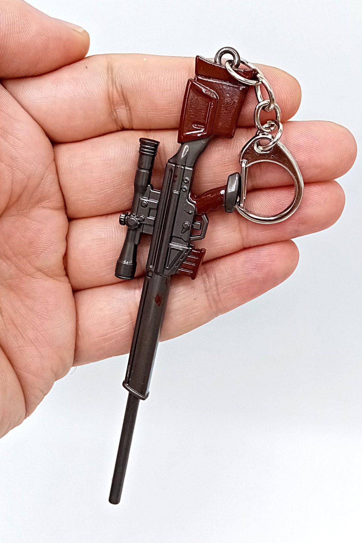 Amerika Birleşik DevletleriDünyadan HediyelerDNY-HD100347Keskin Hediyelik Eşya Ve TekstilPubg Metal Anahtarlık Sniper Rifle Keskin Nişancı Tüfeği 3D